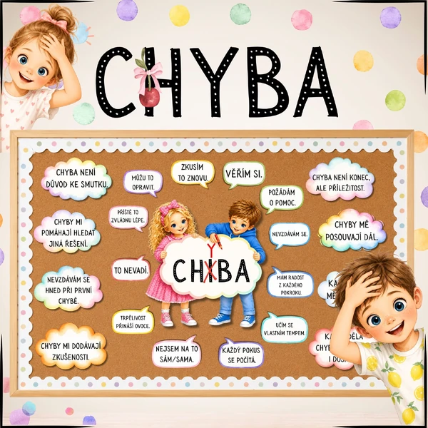 CHYBA – motivační výzdoba do MŠ