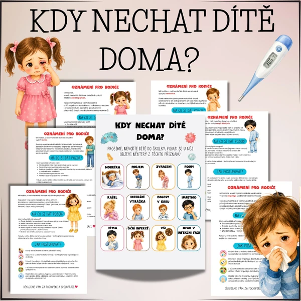 Kdy nechat dítě doma? – informační plakáty 