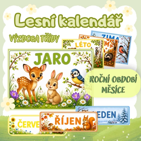 Lesní kalendář - výzdoba třídy