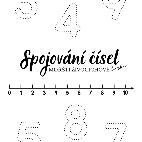 Spojování čísel - MOŘŠTÍ ŽIVOČICHOVÉ