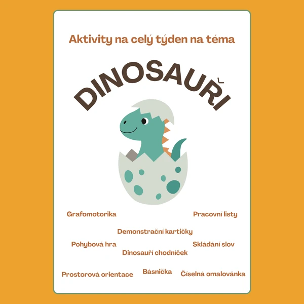 Dinosauři - aktivity pro děti na celý týden