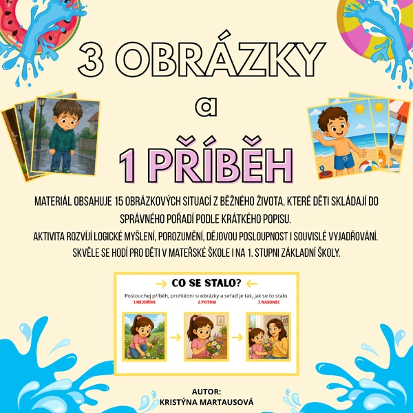 📖 Tři obrázky, jeden příběh - 15 různých popisů