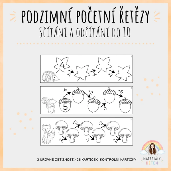 🍂Podzimní početní řetězy🍂