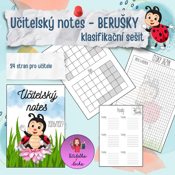 Učitelský notes- klasifikační sešit - BERUŠKY