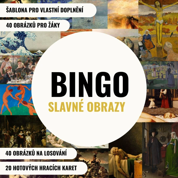 SLAVNÉ OBRAZY - bingo 