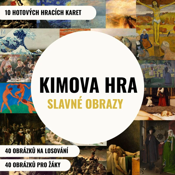 SLAVNÉ OBRAZY - kimova hra 