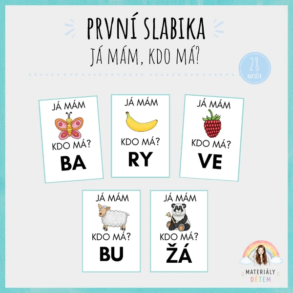 🖍️Já mám, kdo má? První slabika🖍️