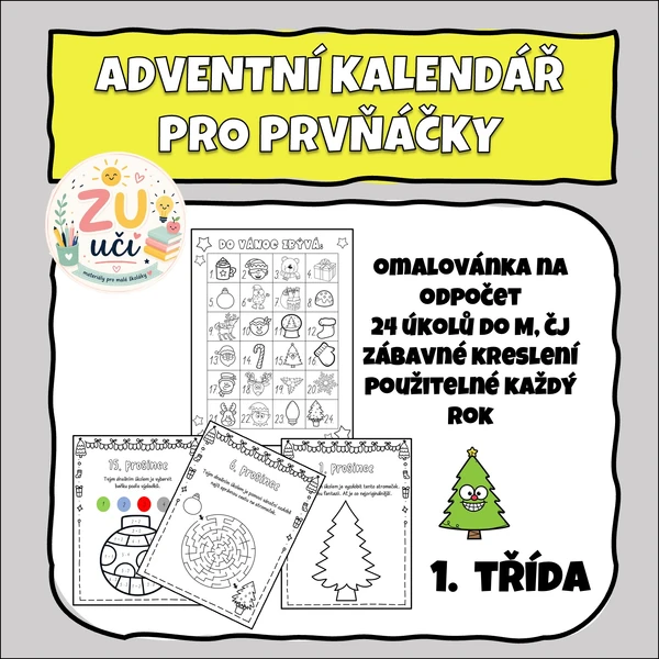 Adventní kalendář - Pro PRVŇÁČKY