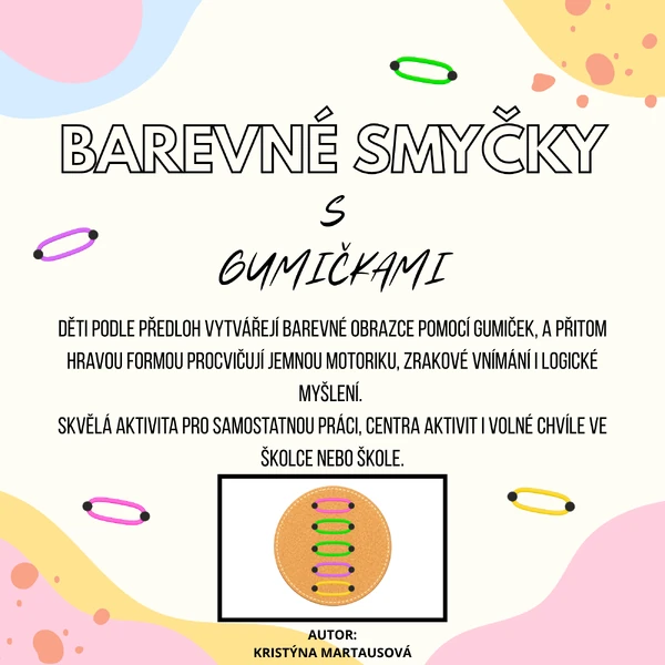 Barevné vzory – Skládání pomocí gumiček 🌈