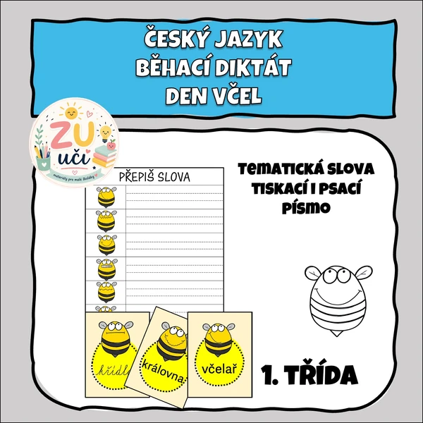 Běhací diktát - Den včel