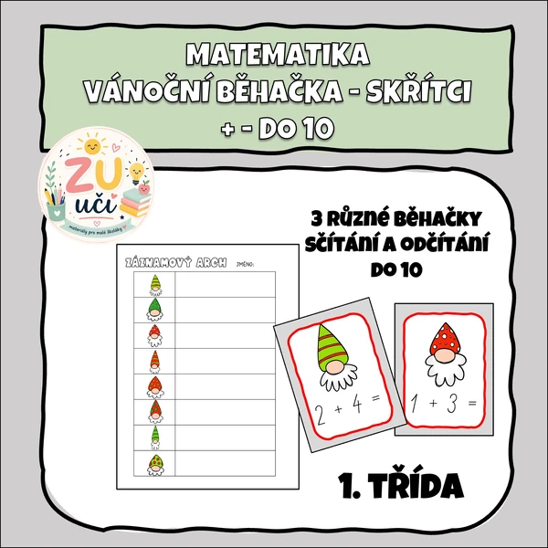 Vánoční skřítci, běhačka + - do 10