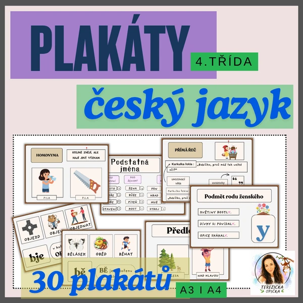 Plakáty / ČESKÝ JAZYK / 4. třída