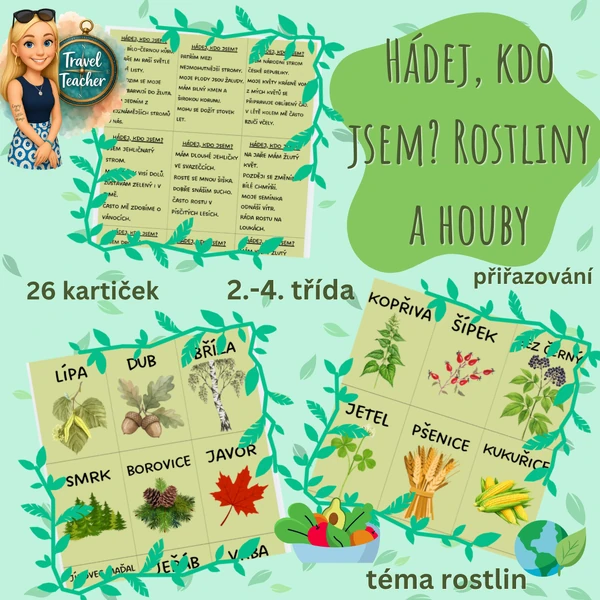 Hádej, kdo jsem? Rostliny a houby