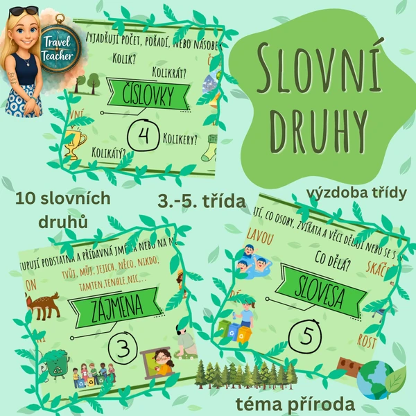Slovní druhy - příroda