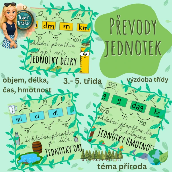 Převody jednotek - příroda