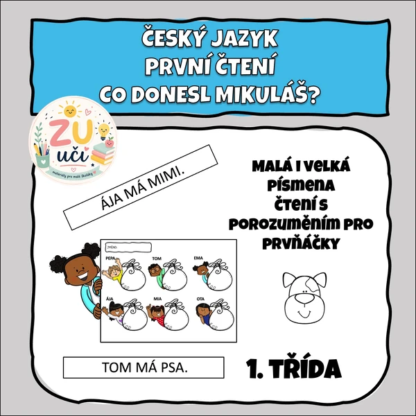 Co donesl Mikuláš? Čtení s porozuměním pro prvňáčky