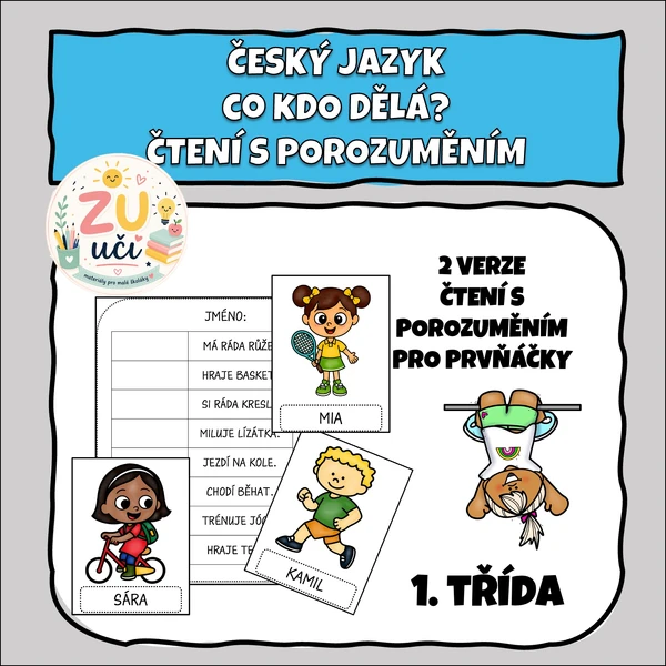 Co kdo dělá? Čtení s porozuměním pro prvňáčky