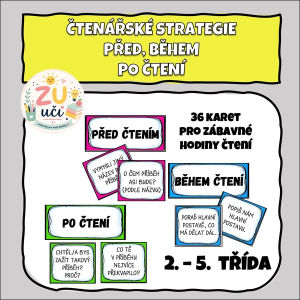 Čtenářské strategie - 36 karet