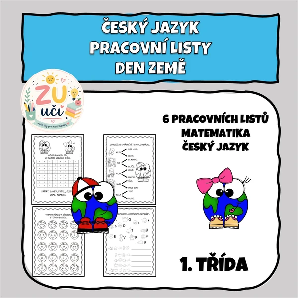 Pracovní listy pro prvňáčky - Den Země
