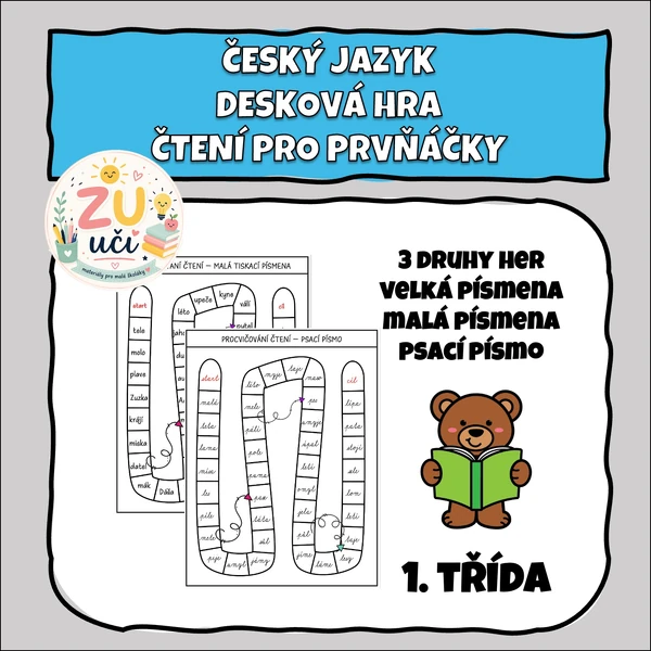 Desková hra - Čtení pro prvňáčky