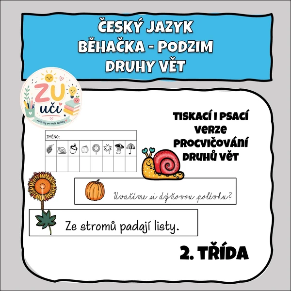 Běhačka - Druhy vět - Podzim
