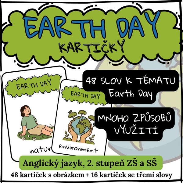 EARTH DAY - Speaking Cards (kartičky k procvičení slovní zásoby, 2. stupeň ZŠ)
