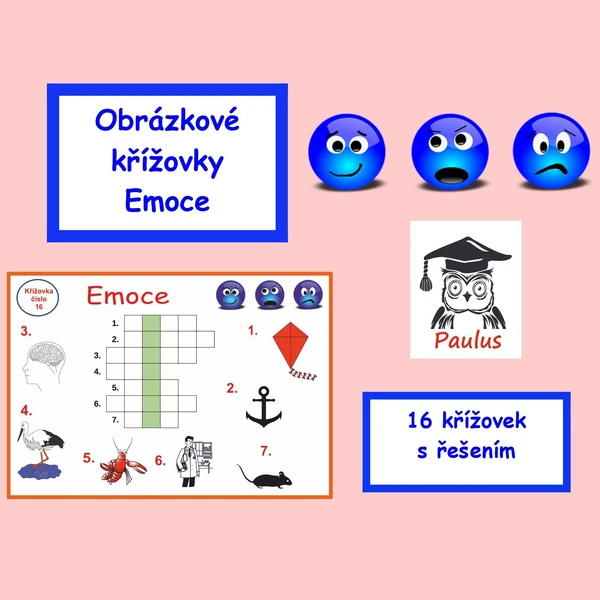 Obrázkové křížovky Emoce