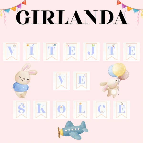 GIRLANDA - VÍTEJTE VE ŠKOLCE