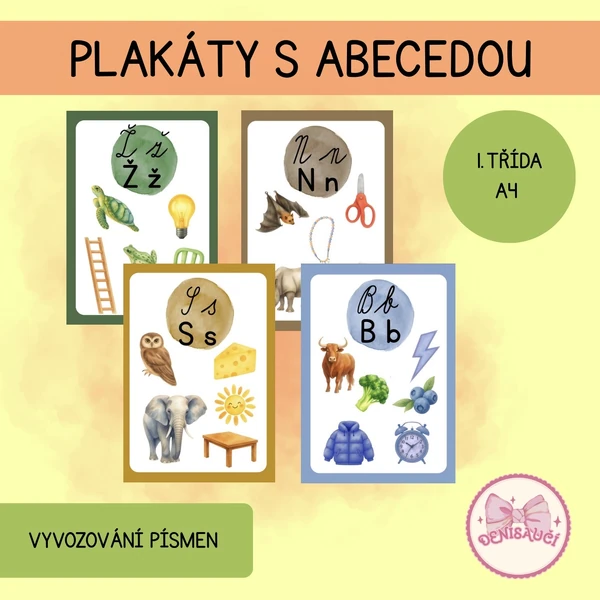 Plakáty s abecedou 