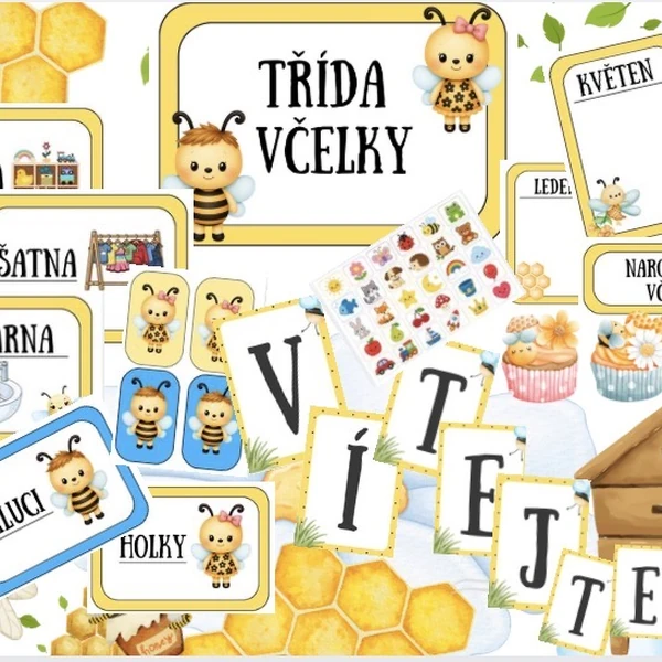🐝VČELKY - výzdoba třídy 🐝