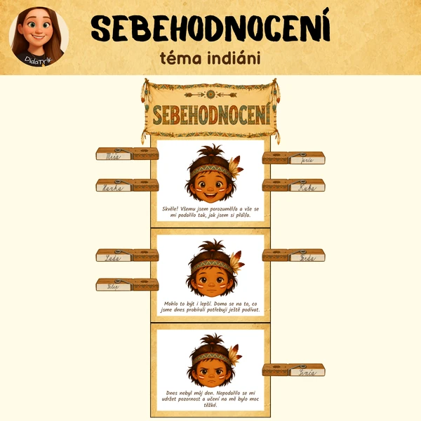 Sebehodnocení - téma indiáni