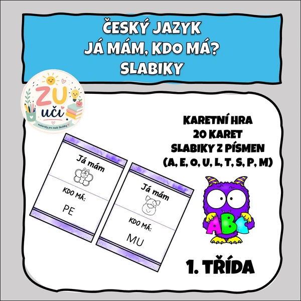 Já mám, kdo má? První slabiky
