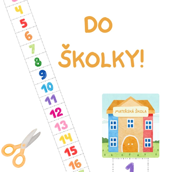 Já už půjdu do školky - stříhací metr