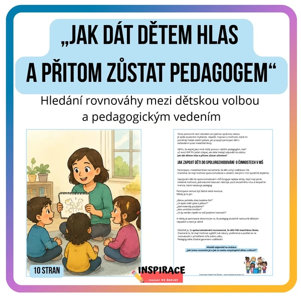 Jak dát dětem hlas a přitom zůstat pedagogem ⚖️❓