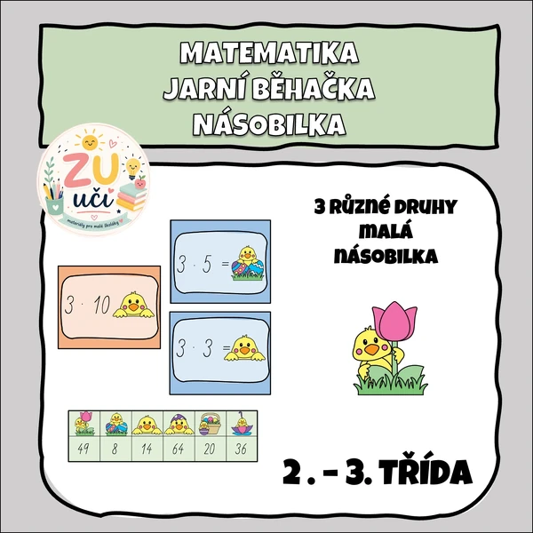 Jarní běhací násobilka, 3 verze