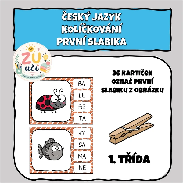 Kolíčkování - První slabika