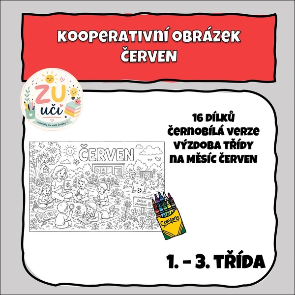 Kooperativní obrázek - ČERVEN
