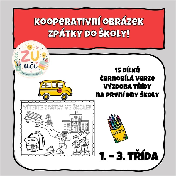 Kooperativní obrázek - Zpátky do školy!