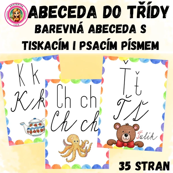 Barevná abeceda do třídy
