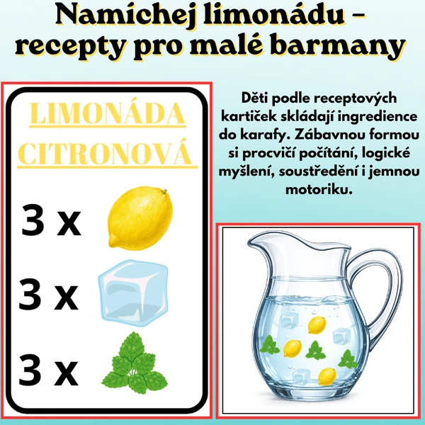 Namíchej limonádu – recepty pro malé barmany