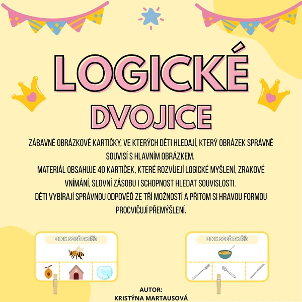 🧩 Logické dvojice – najdi, co k sobě patří!