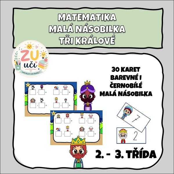 Malá násobilka - TŘI KRÁLOVÉ