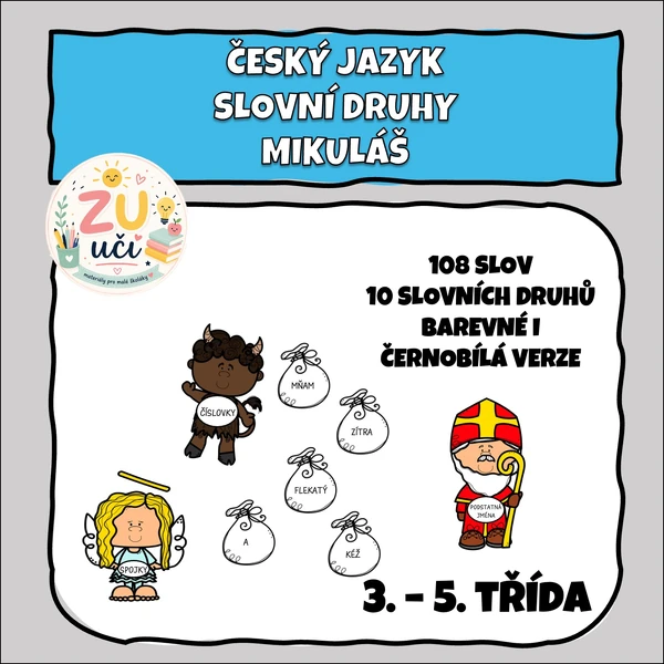 Mikulášské slovní druhy