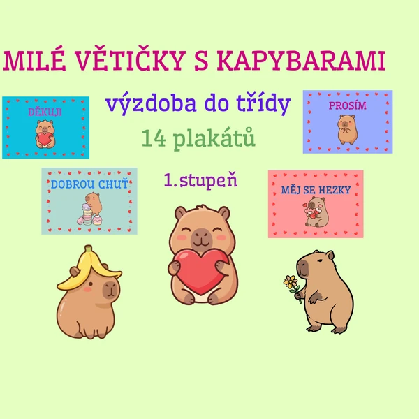 Milé větičky s kapybarami