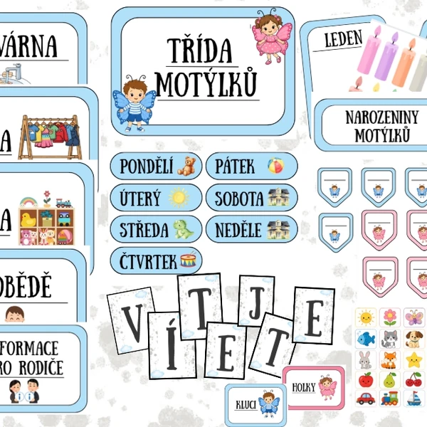 MOTÝLCI - Výzdoba třídy