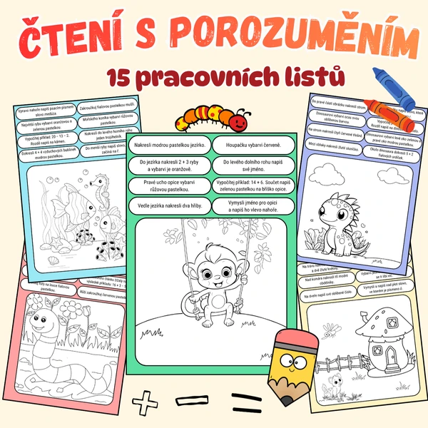 Čtení s porozuměním - pracovní listy