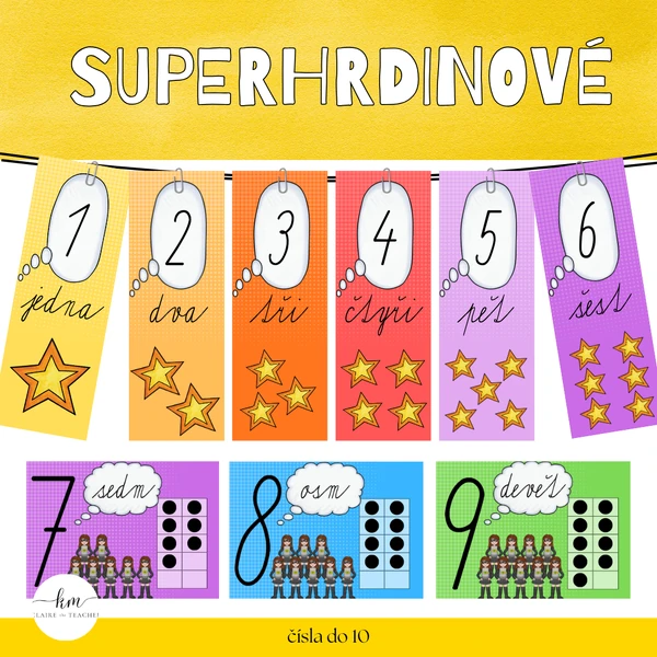 Superhrdinové - čísla do 10
