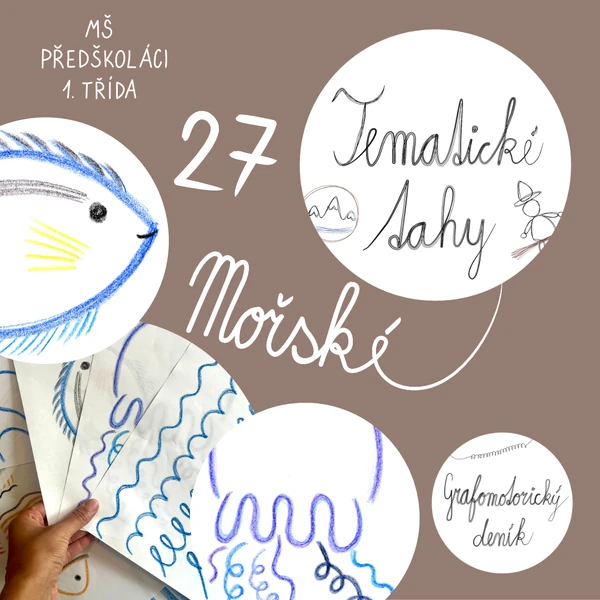 MOŘSKÉ – Kresby s grafomotorickými prvky