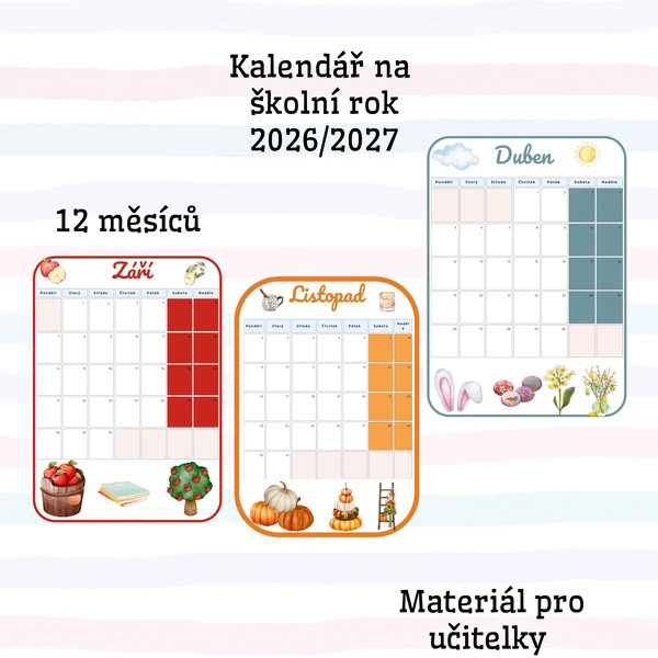 Měsíční plánovač 2026/2027