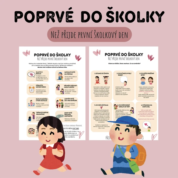Poprvé do školky - letáček pro rodiče
